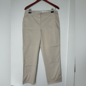 CHICOS NWT KHAKI ANKLE PANTS SZ 1/SMALL
